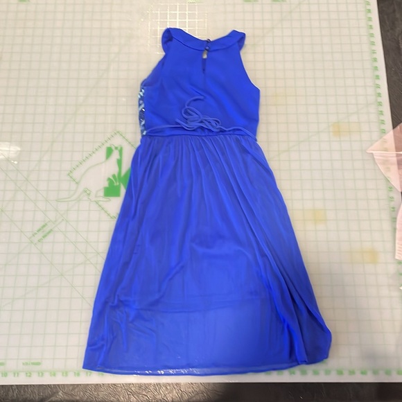 Girl's royal blue dress - Picture 2 of 4